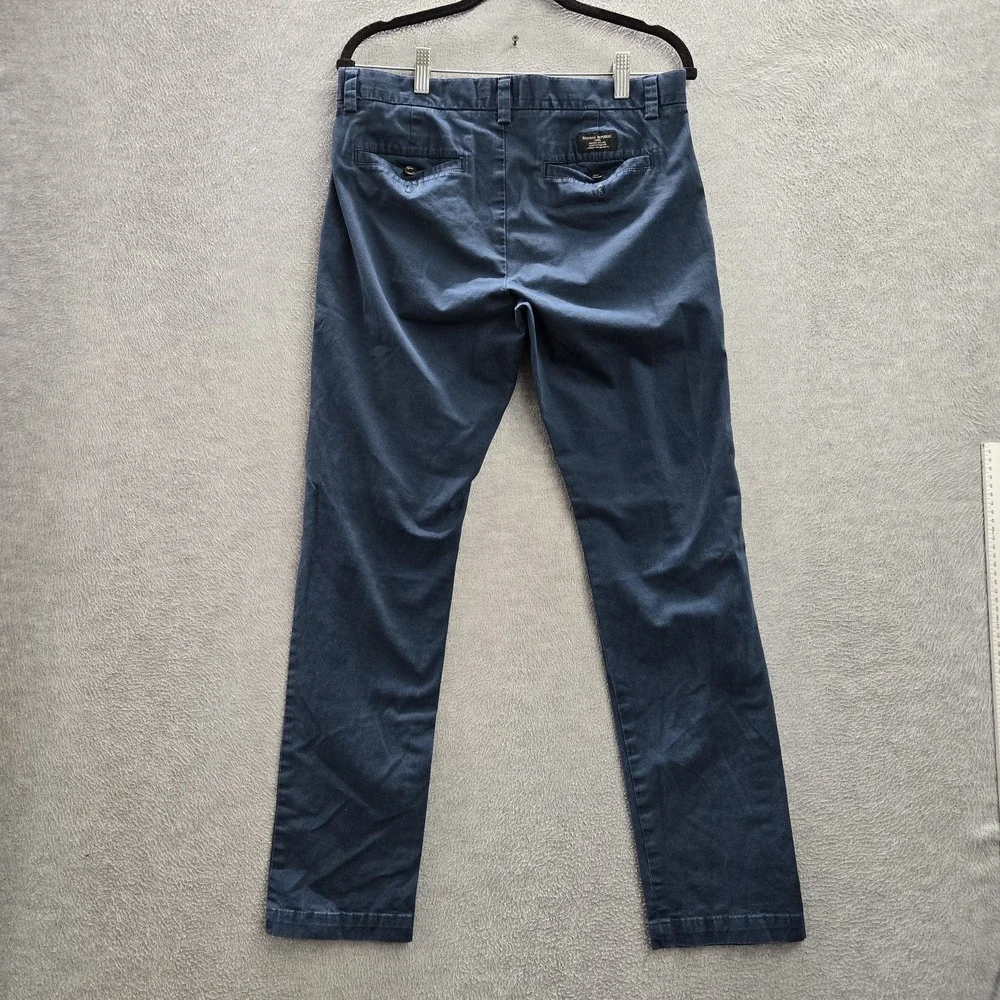 Banana Republic Men Pants 32X32 Blue Chino Fulton Skinny Button‎ Slim 29